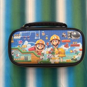 Nintendo Super Mario Builder Hard Shell Kids Carry Case in Blue and Black